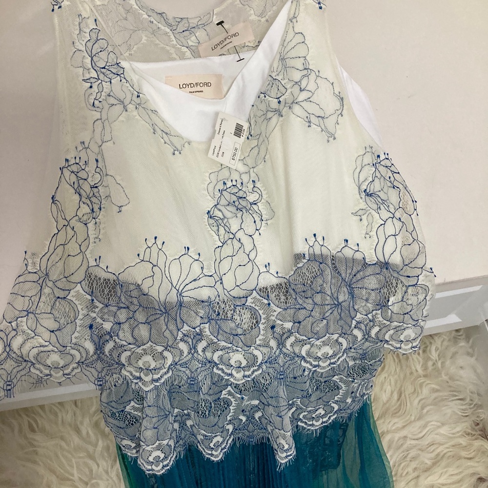 LOYD/FORD Lace Pattern Midi Length Dress - Picture 12 of 13